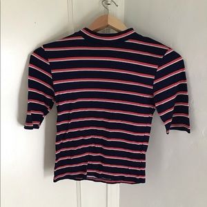 Mock short sleeve top